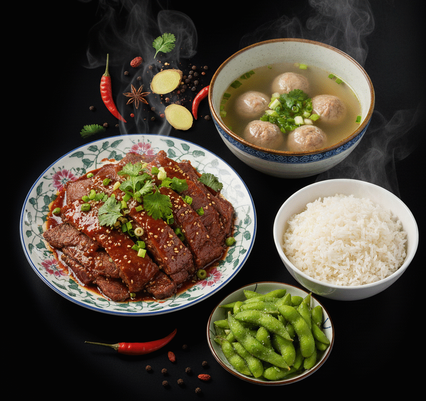 M1. Menü A- 红烧牛肉套餐